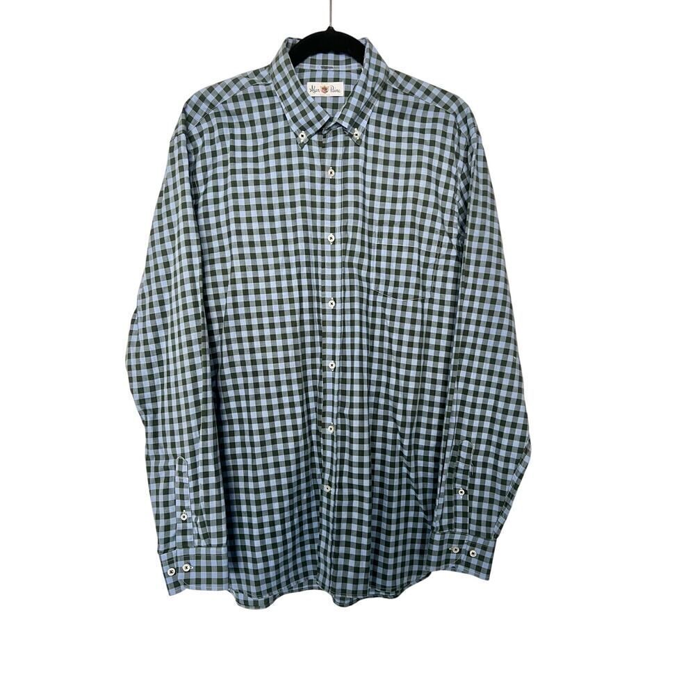 ALAN PAINE ENGLAND BUTTON DOWN COLLAR SHIRT SIZE LARGE